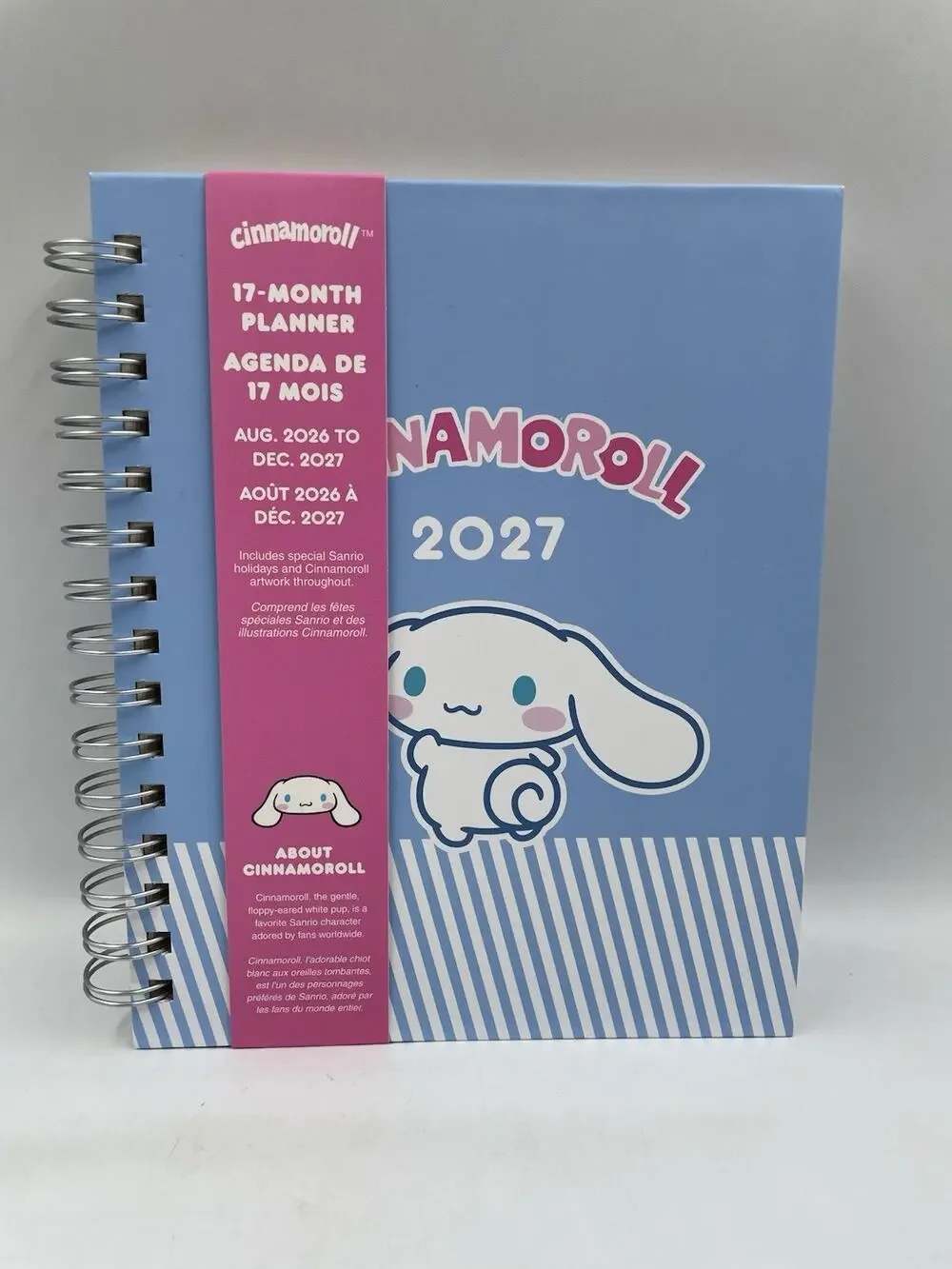 Hello Kitty Sanrio Cinnamoroll 17 Month Planner/Calendar August 2026 – Dec 2027
